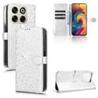 For ZTE Blade V70 Honeycomb Dot Texture Leather Phone Case(Silver) - 1