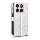 For ZTE Blade V70 Honeycomb Dot Texture Leather Phone Case(Silver) - 3