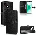 For ZTE Blade A35e / Z2466 Honeycomb Dot Texture Leather Phone Case(Black) - 1