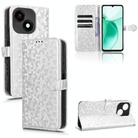 For ZTE Blade A35e / Z2466 Honeycomb Dot Texture Leather Phone Case(Silver) - 1