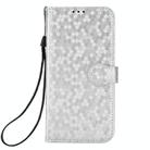 For ZTE Blade A35e / Z2466 Honeycomb Dot Texture Leather Phone Case(Silver) - 2