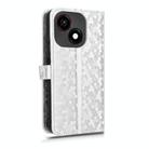 For ZTE Blade A35e / Z2466 Honeycomb Dot Texture Leather Phone Case(Silver) - 3