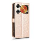 For ZTE nubia Music 2 Honeycomb Dot Texture Leather Phone Case(Gold) - 3