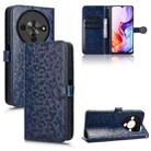 For ZTE Blade A76 5G Honeycomb Dot Texture Leather Phone Case(Blue) - 1