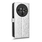 For ZTE Blade A76 5G Honeycomb Dot Texture Leather Phone Case(Silver) - 3