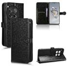 For OnePlus 12 Honeycomb Dot Texture Leather Phone Case(Black) - 1