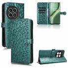 For OnePlus Ace 3 Pro Honeycomb Dot Texture Leather Phone Case(Green) - 1