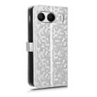 For OnePlus Nord 4 5G Honeycomb Dot Texture Leather Phone Case(Silver) - 3