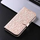 For OnePlus 13 5G Honeycomb Dot Texture Leather Phone Case(Gold) - 2