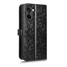 For OnePlus Ace 5 Racing / Nord CE5 Honeycomb Dot Texture Leather Phone Case(Black) - 3
