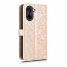 For OnePlus Ace 5 Racing / Nord CE5 Honeycomb Dot Texture Leather Phone Case(Gold) - 3