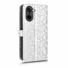For OnePlus Ace 5 Racing / Nord CE5 Honeycomb Dot Texture Leather Phone Case(Silver) - 3