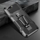 For iPhone 8 Plus & 7 Plus Machine Armor Warrior Shockproof PC + TPU Protective Case(Black) - 1