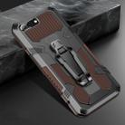 For iPhone 8 Plus & 7 Plus Machine Armor Warrior Shockproof PC + TPU Protective Case(Coffee) - 1