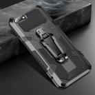 For iPhone 8 & 7 Machine Armor Warrior Shockproof PC + TPU Protective Case(Black) - 1