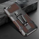 For iPhone 8 & 7 Machine Armor Warrior Shockproof PC + TPU Protective Case(Coffee) - 1