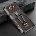 For LG Aristo 5 Pro Machine Armor Warrior Shockproof PC + TPU Protective Case(Coffee) - 1