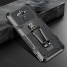 For LG K31 Machine Armor Warrior Shockproof PC + TPU Protective Case(Space Gray) - 1