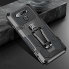 For LG K51 Machine Armor Warrior Shockproof PC + TPU Protective Case(Space Gray) - 1