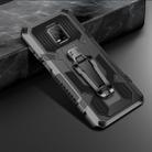 For Xiaomi Redmi Note 9S Machine Armor Warrior Shockproof PC + TPU Protective Case(Black) - 1
