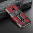 For Xiaomi Redmi Note 9S Machine Armor Warrior Shockproof PC + TPU Protective Case(Red) - 1
