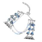 For Apple Watch Ultra 2 49mm Butterfly Chain Bracelet Metal Watch Band(Blue) - 3