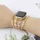 For Apple Watch Series 9 41mm Butterfly Chain Bracelet Metal Watch Band(Pink Gold) - 2