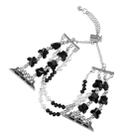For Apple Watch Series 9 41mm Butterfly Chain Bracelet Metal Watch Band(Black) - 3