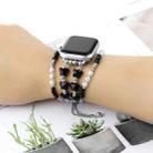 For Apple Watch SE 2022 40mm Butterfly Chain Bracelet Metal Watch Band(Black) - 2