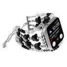 For Apple Watch Series 2 38mm Butterfly Chain Bracelet Metal Watch Band(Black) - 1