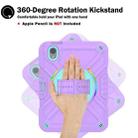 For iPad mini 6 X Rotation PC Hybrid Silicone Tablet Case with Strap(Purple Cyan) - 4