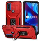 For Motorola G Pure/G Play 2023/G Power 2022 Sliding Camshield Holder Phone Case(Red) - 1