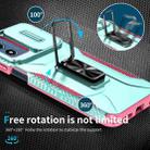 For Motorola Moto G Play 2024 Sliding Camshield Holder Phone Case(Grey Green + Pink) - 3