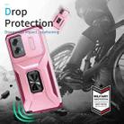 For Motorola Moto G Stylus 2024 Sliding Camshield Holder Phone Case(Pink + Rose Red) - 2