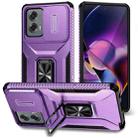 For Motorola Moto G Stylus 2024 Sliding Camshield Holder Phone Case(Purple) - 1