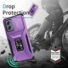 For Motorola Moto G Stylus 2024 Sliding Camshield Holder Phone Case(Purple) - 2