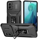 For Motorola Moto G 5G 2024 Sliding Camshield Holder Phone Case(Black) - 1