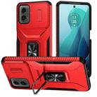 For Motorola Moto G 5G 2024 Sliding Camshield Holder Phone Case(Red) - 1