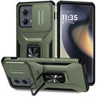 For Motorola Edge 5G 2024 Sliding Camshield Holder Phone Case(Alpine Green) - 1