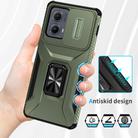 For Motorola Edge 5G 2024 Sliding Camshield Holder Phone Case(Alpine Green) - 2