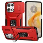 For Motorola Moto G 5G 2025 Sliding Camshield Holder Phone Case(Red) - 1