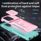 For Motorola Moto G Stylus 2025 Sliding Camshield Holder Phone Case(Pink + Grey Green) - 3