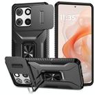 For Motorola Moto G Stylus 2025 Sliding Camshield Holder Phone Case(Black) - 1