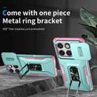 For Motorola Edge 5G 2025 Sliding Camshield Holder Phone Case(Pink + Grey Green) - 2