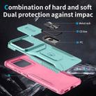 For Motorola Edge 5G 2025 Sliding Camshield Holder Phone Case(Pink + Grey Green) - 3