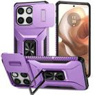 For Motorola Edge 5G 2025 Sliding Camshield Holder Phone Case(Purple) - 1
