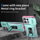 For Motorola Moto G Power / G Play 2025 Sliding Camshield Holder Phone Case(Pink + Grey Green) - 2