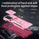 For Motorola Moto G Power / G Play 2025 Sliding Camshield Holder Phone Case(Pink + Rose Red) - 3