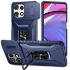 For Motorola Moto G Power / G Play 2025 Sliding Camshield Holder Phone Case(Blue) - 1