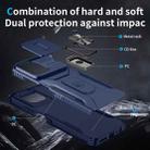 For Motorola Moto G Power / G Play 2025 Sliding Camshield Holder Phone Case(Blue) - 3